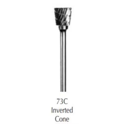 Inverted Cone (73C) Dual Cut Regular HP Carbide Bur