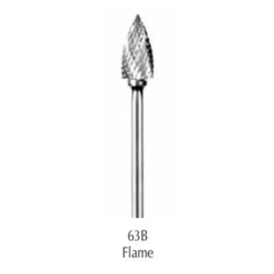 Flame (63B) Diamond Cut Coarse HP Carbide Bur