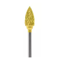 Flame (63B) TNT-Coated Dual Cut Regular HP Carbide Bur
