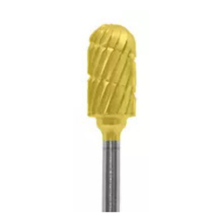 Barrel (88A) TNT-Coated Dual Cut Regular HP Carbide Bur