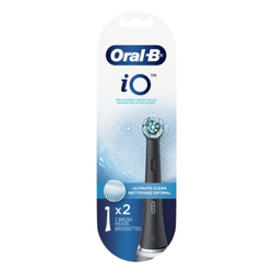 Oral-B iO Ultimate Clean Brush Head Refill, Black, 12/Case