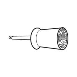 Allpro Prophy Cup Latch Mandrel Ribbed & Webbed Firm White, 144/Pack