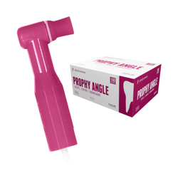 Allpro ProphEase Disposable Prophy Angle Soft Hot Pink Square Ribbed & Webbed, 500/Box