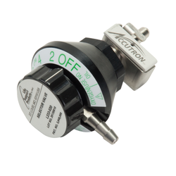 Oxygen Flow Selector Valve, Hex Lock