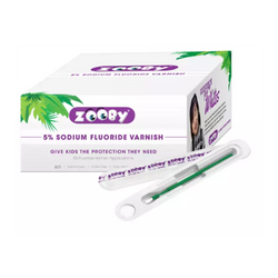 Zooby 5% NaF Varnish Happy Hippo Cake Box of 50