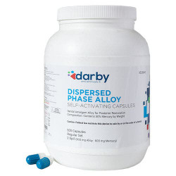 Dispersed Phase Alloy, , Two Spill, 500/Pkg, White, Regular Set, 600mg
