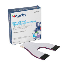 Articulating Paper, , 6Bks/Box, Blue, 89 microns, Horseshoe