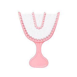 House Brand All-In-One Disposable Impression Trays, Full Arch, 30/Box, Pink