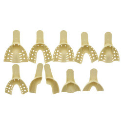Disposable Impression Trays, Perforated & Solid Assorted, 120/Pkg.