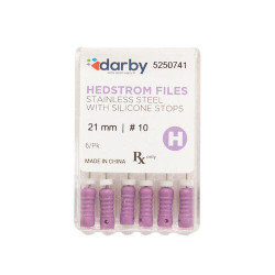 Hedstrom Files with Silicone Stops, 21mm, #10, 6/Pkg.