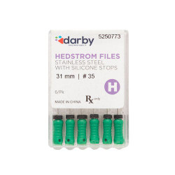 Hedstrom Files with Silicone Stops, 31mm, #35, 6/Pkg.