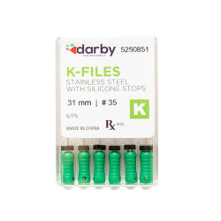 K-Type Files, 31mm, #35, 6/Pkg
