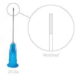 Endo Irrigation Needle Tips Notched, Needle Tip, 23 Gauge, 100/Box, Blue