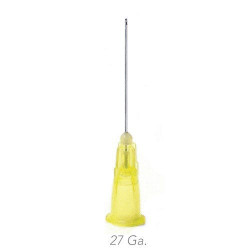 Endo Irrigation Needle Tips Side Port, Needle Tip, 27 Gauge, 100/Box, Yellow