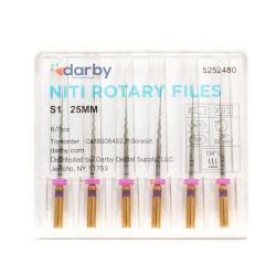NiTi Rotary Files MT, S1, 25 mm, 6/Pkg.