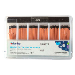Deluxe Gutta Percha Points, , #40, 120/Box, Compartments
