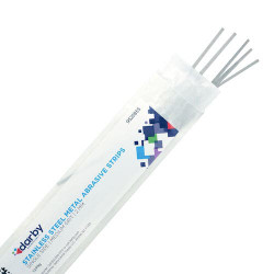 Steel Abrasive Strips, Medium Grit, 1S, 12/Pkg., 46002DA