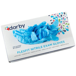 HandsOn FlexFit Non-Sterile Powder-Free Nitrile Exam Gloves, Small, 100/Box