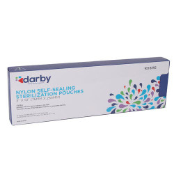 Nylon Self-Sealing Sterlization Pouches, 3" x 10", 100/Box