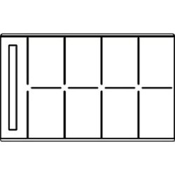 Pocket X-Ray Mounts, Clear Pocket, 8V, 100/Pkg