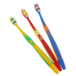 Junior Toothbrush Stage 4, Youth, Two-Tone, 72/Box, Misc.