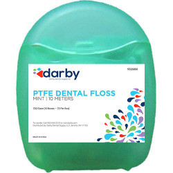 Dental Floss, PTFE, 10 meters, 72/Case, Mint