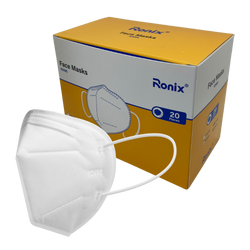 Ronix KN95 Masks, 20/Box, White