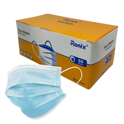 Ronix Premium ASTM Level 3 Mask, Blue, 50/Box
