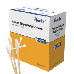 Cotton Tipped Applicators, 3", 1000/Box