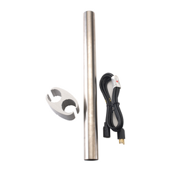 Light Post Extension, 24", Ritter Bushing, Stainless Steel