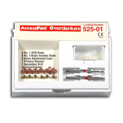 EDS' Accesspost Stainless Steel Refills For Indirect/Coping Technique-Red/Size 1