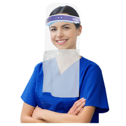 Armor Drape-It Disposable Face Shield Drapes, 144/Pack (the Face Shield is not included)