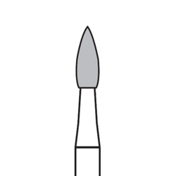Robot Carbide Cutter Burs, HP, Crosscut, 14/9 Blade, # 78E, 2.3 mm Diameter, 6.0 mm Length, 1/Pkg