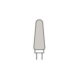 Robot Carbide Cutter Burs, HP, Crosscut, 16/13 Blade Crosscut, # 79E, 5.0 mm Diameter, 13.0 mm Length, 1/Pkg