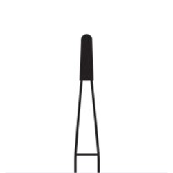 Robot Carbide Finishing Burs, FG, 3/Pack, 10 Blade, # 7801, 0.9 mm Diameter, 3.2 mm Length