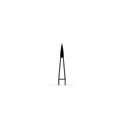 Robot Carbide Finishing Burs, FG, 3/Pack, 10 Blade, # 7901, 0.9 mm Diameter, 3.6 mm Length
