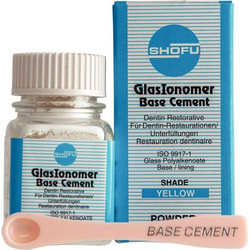 GlasIonomer Base Cement, 15 g Powder Refill, Yellow