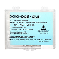 ParaPost Plus P284 Titanium Refill Posts - Size 6 (.060"), Black, 10/Pkg