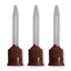HP Mixing Tips Brown Tapered End 1:1 for Temporary & Permanent Cement 25/Pack