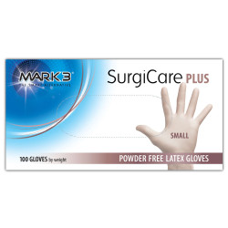 SurgiCare Plus Latex Medium Gloves Powder Free 4.5 MIL 100/Box
