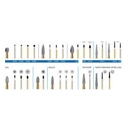 Carbide Burs T&F 7901 100/Pack, Cargus