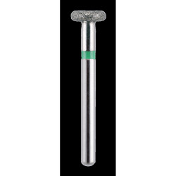 Blue Streak Diamond Burs Wheel Rounded Rim Short 909.040 Coarse Green 5/Pack
