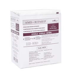 4x4 Sterile Drain Sponges 6 Ply, 600/Case