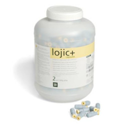 Lojic+ Spherical Amalgam Alloy, Fast Set, 50 Capsules, 800 mg