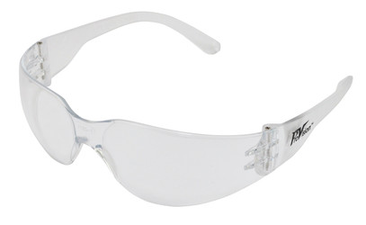Mini Econo Wrap Eyewear, Clear Frame, Clear Lens