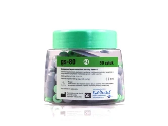 GS-80 2 Spill Regular Set Dispersed Phase Alloy Amalgam Capsules 600 mg 50/Bag