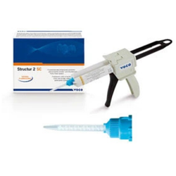 Structur 2 SC - B1 shade. Self-Cure Temporary Crown and Bridge Material. 1 - 75 Gm. Cartridge and Mixing Tips type 6 (Blue) - exp. 10/2027