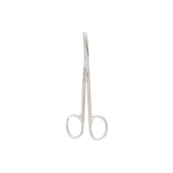 Ragnell Dissecting Scissors, 7, Flat Tip, Curved