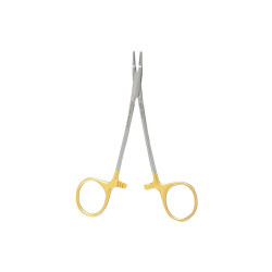 Ryder-Type Needle Holder, 4-7/8, TC, Serrated Jaws
