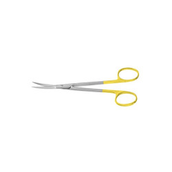 Peck-Joseph Scissors, 5-5/8, TC, Curved, Serrated